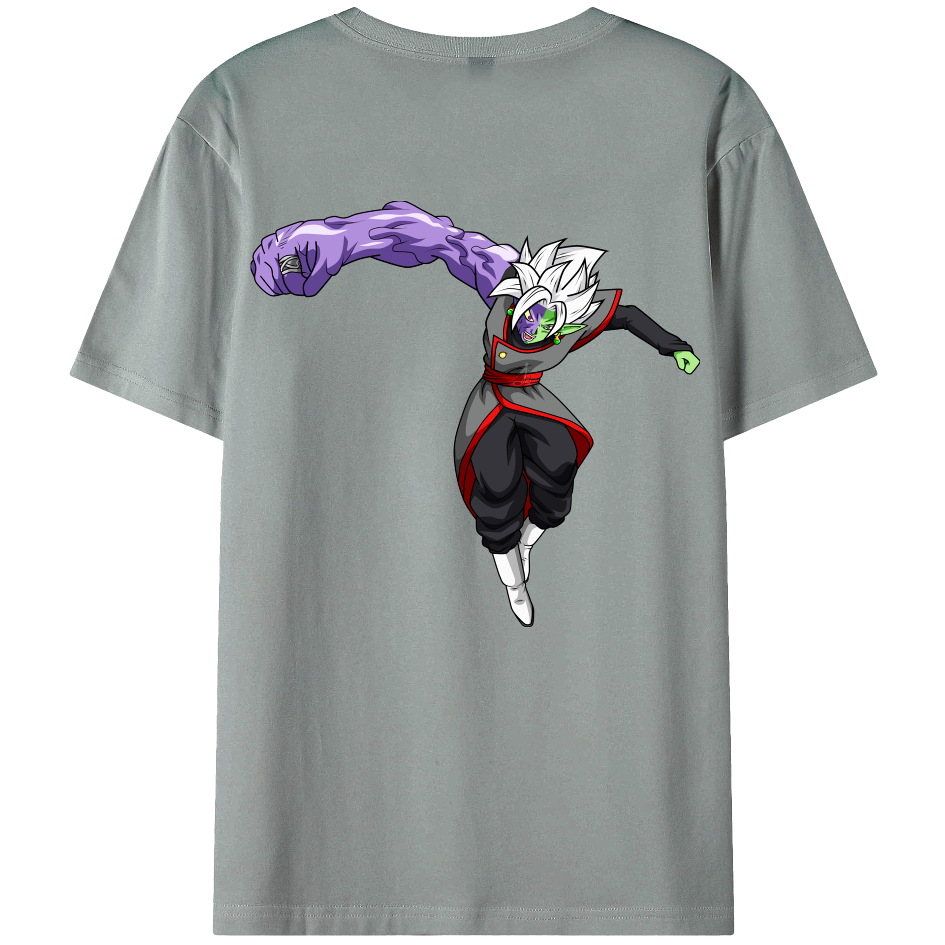 （画像用） ドラゴンボール ベジット DRAGON BALL Vegetto 綿100％ メンズ半袖Tシャツ（バックプリント） 通気性